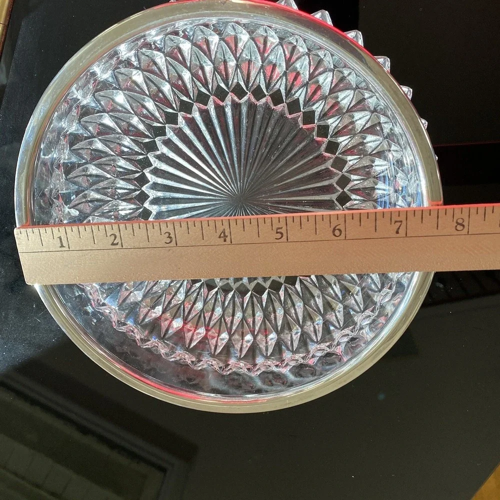Vintage Crystal‎ Silver Rimmed 5